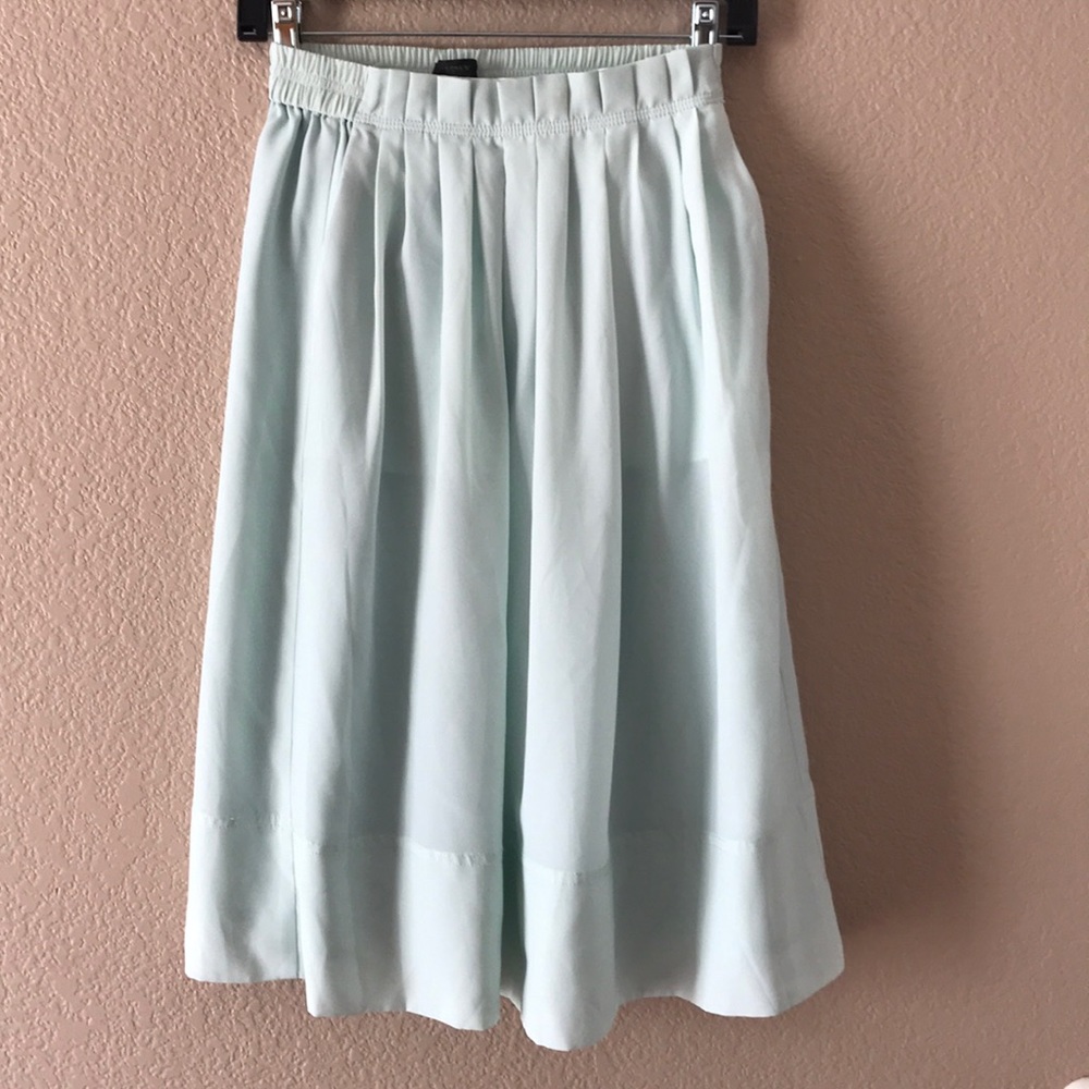 SOLD Jcrew mint midi skirt NEW